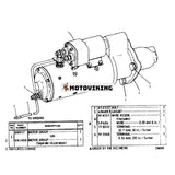 För Caterpillar ledad lastbil D400 D40D D400D Motor 3406 Startmotor 4N-1062 4N1062