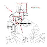 Ljuddämpare SA1114-00101 för Volvo D7D Engine EC240 Samsung SE240LC-3 grävmaskin Ny typ