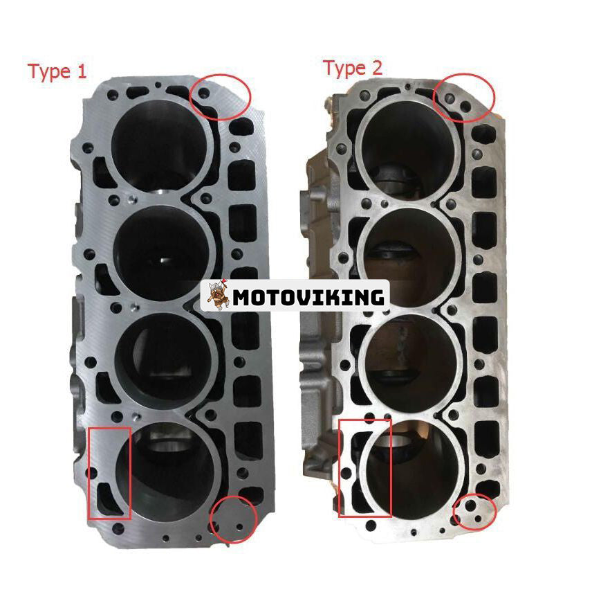 För Yanmar Engine 4TNE98 Komatsu Doosan bandgrävmaskin SOLAR 75-V cylinderblock