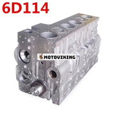 6D114 Cylinder Block Assy 6741-21-1190 för Komatsu hjullastare WA380-5 WA400-5 Grävmaskin PC300-7 PC360-7