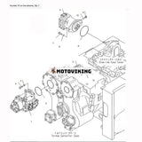 För Komatsu Bulldozer D61EX-12 D68ESS-12 D61PX-12 Hydraulpump 705-41-01020