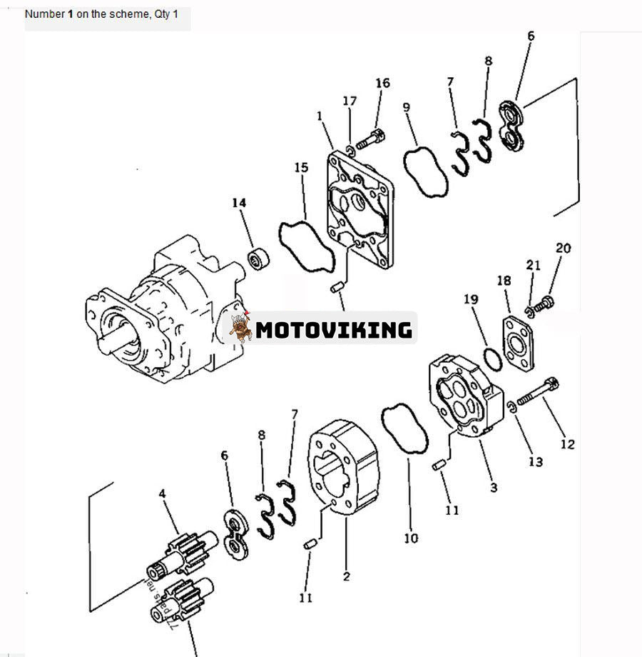 För Komatsu Bulldozer D375A-2 D375A-5 D375A-5E0 Hydraulpump 705-52-40100 705-52-40000 705-52-40001