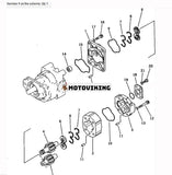 För Komatsu Bulldozer D375A-2 D375A-5 D375A-5E0 Hydraulpump 705-52-40100 705-52-40000 705-52-40001