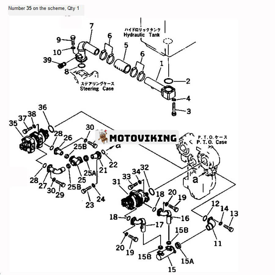 För Komatsu Bulldozer D575A-2 D575A-3 D155AX-5 Hydraulpump 705-58-44000