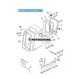 För Komatsu grävmaskin PC100-3 PC120-3 PC150-3 PC200-3 PC220-3 PC300-3 PC400-3 PC60-5 PC650-3 PC80-3 Torkarmotor 205-06-71410 203-06-41720