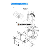 Vattentankkärna ASS'Y 4286102 för John Deere grävmaskin 790ELC