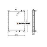 För Hyundai Grävmaskin R80-7 R80-7A Vattentank Kylarkärna ASS'Y 11N1-40010