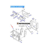 Vattentankkylare 421-03-31551 för Komatsu hjullastare WA430-5 WA430-5-SN WA480-5 WA470-5 WA450-5L WA480-5L WA430-6