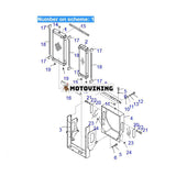 För Komatsu hjullastare WA430-6 WA430-6E0 Vattentank Kylarkärna ASS'Y 424-03-41111