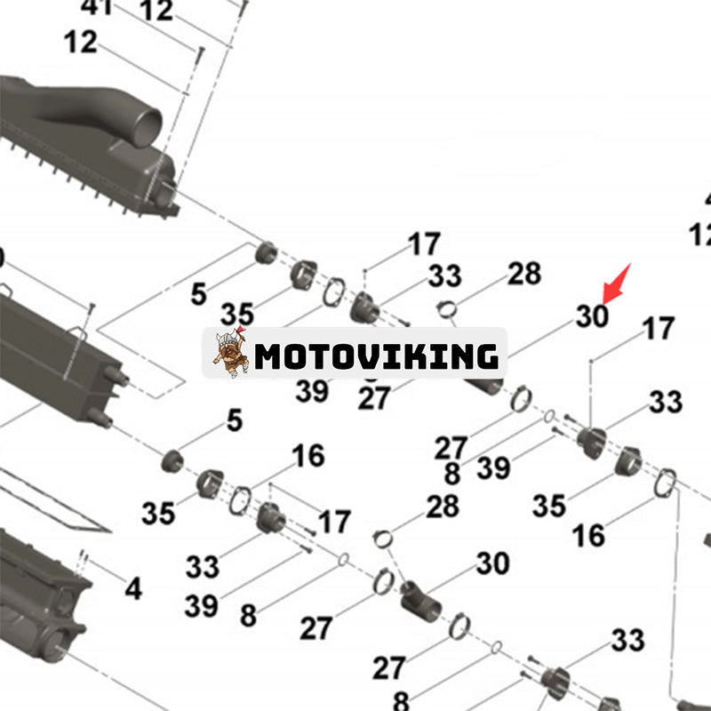 Vattenöverföringsanslutning 3651300 för Cummins Engine QSK38 QSK45 QSK50 QSK60