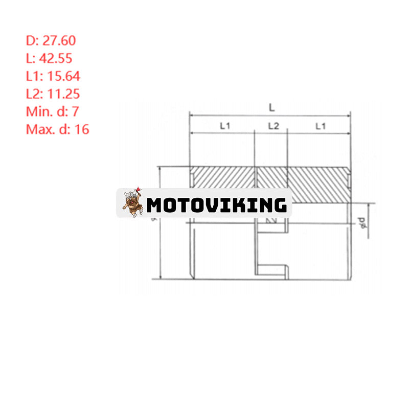 Superflexibel koppling L-050 L050