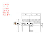 Superflexibel koppling L-050 L050