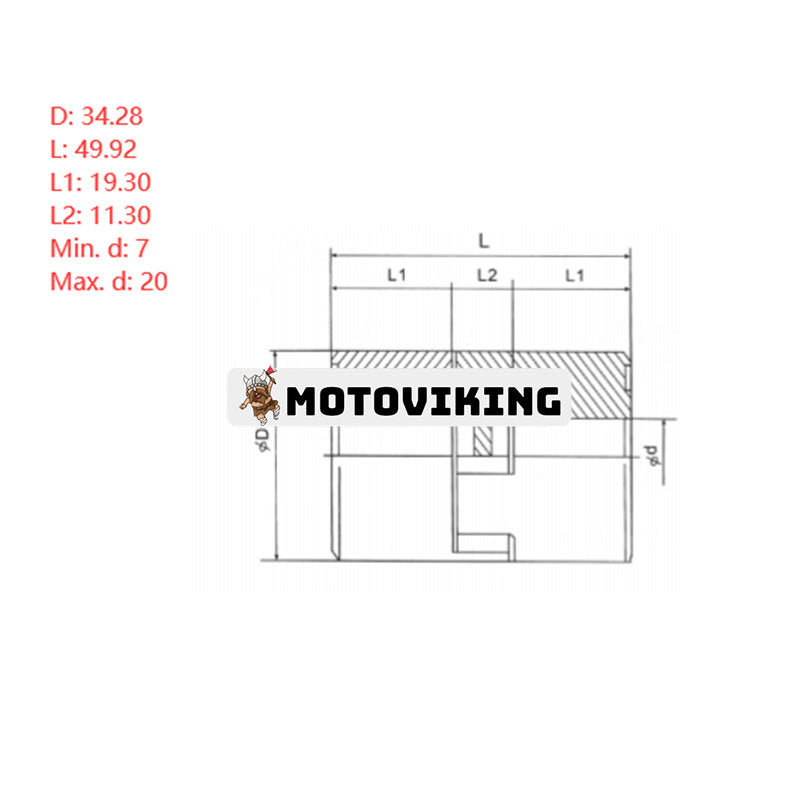 Superflexibel koppling L-070 L070