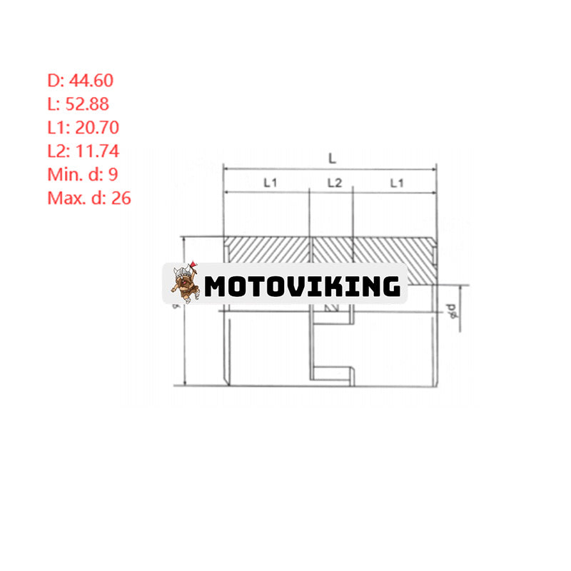 Superflexibel koppling L-075 L075