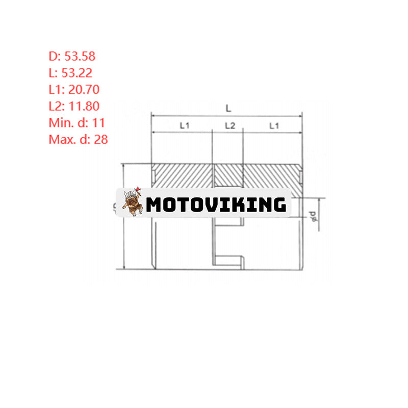 Superflexibel koppling L-090 L090