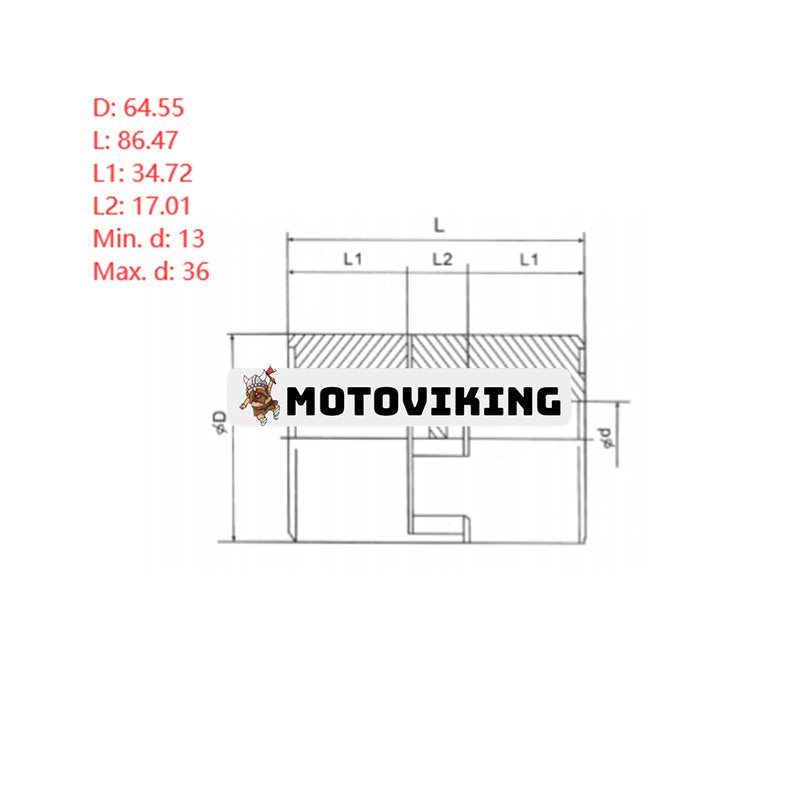 Superflexibel koppling L-100 L100