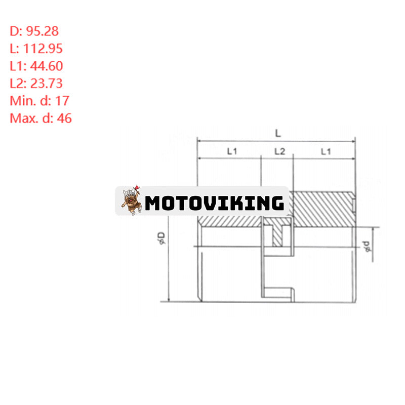 Superflexibel koppling L-150 L150