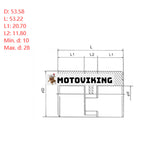 Superflexibel koppling CL-090 CL090