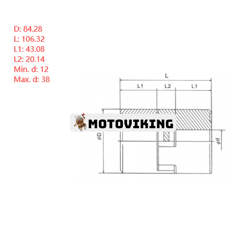 Superflexibel koppling CL-110 CL110