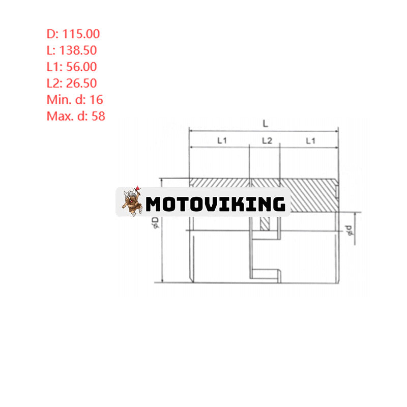 Superflexibel koppling CL-190 CL190