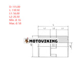 Superflexibel koppling CL-190 CL190