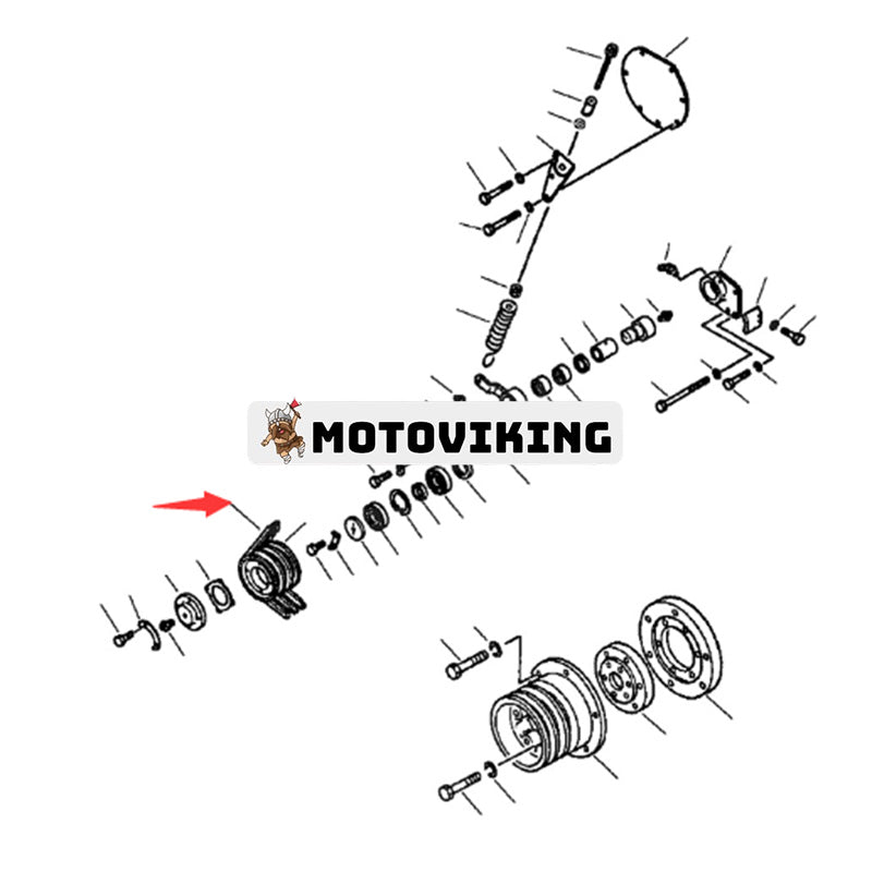 Kilremssats 04122-22561 för Komatsu grävmaskin PC650-5 PC650LC-5