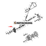 Kilremssats 04122-22561 för Komatsu grävmaskin PC650-5 PC650LC-5