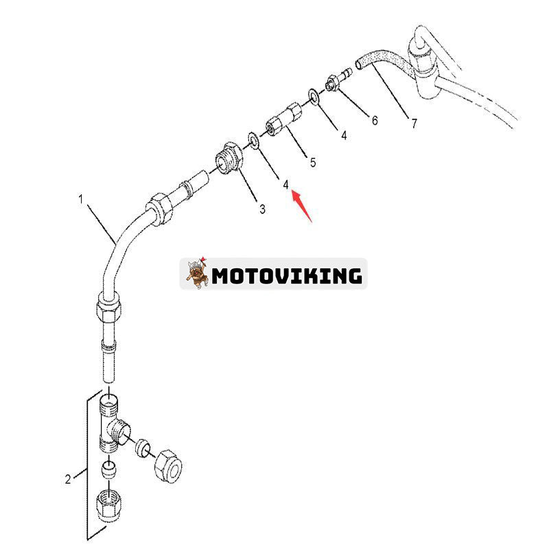 Bricka 265-5546 för Caterpillar CAT Engine C4.4