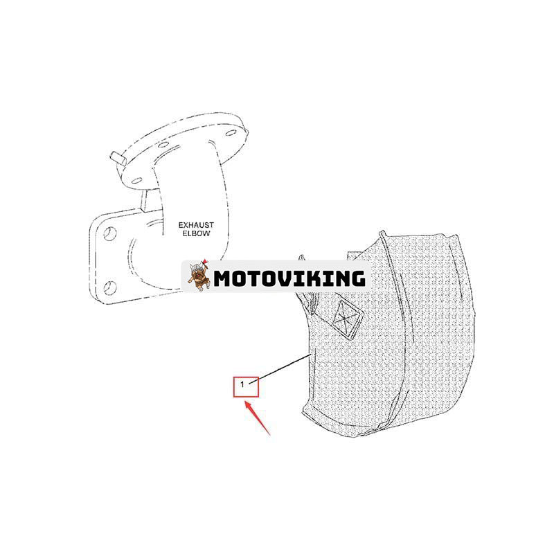 Avgasrörshylsa 272-9714 för Caterpillar CAT Engine C4.4