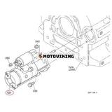 Startmotor 1K012-63013A för Kubota Tractor M8540HDNB M6-131DTC M7-131P M7-151S M7-171P M7-172S