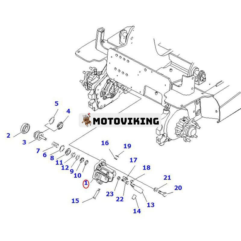 Hjulcylinder 3BA-30-71110 för Komatsu Gaffeltruck FB10 FB18G-12 FB18GF-12 FB09MF-13MF-12 FB20AHB-12 FB20M-12