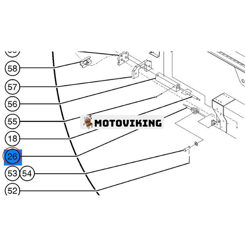 Kabelmontering 232842GT för Genie Boom Lift S-120 S-125 S-100 S-105 S-100HD S-120HD S-3200 S-3800