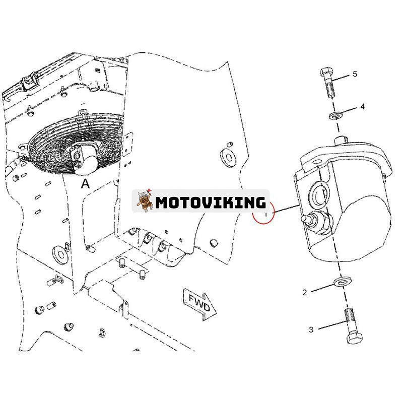 Hydraulisk fläktmotor 230-3727 för Caterpillar CAT Engine 3024C C2.2 Lastare 216B 226B 232B 242B 247B 257B