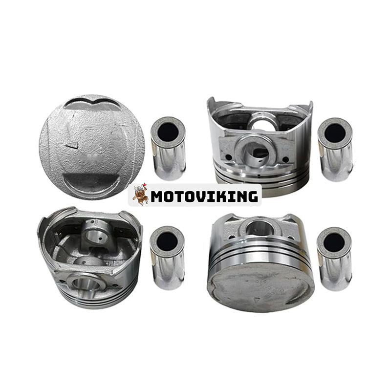 4 set 0,50 mm kolv- och stiftset MD194657 för Mitsubishi Engine 4G64 4G64A gaffeltruck FG30F14C FG30KAF13E FG35AAF13D