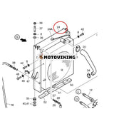 Vattentankkylare 4202-9068A 4202-9068B för Doosan Loader MEGA400-IIIPLUS