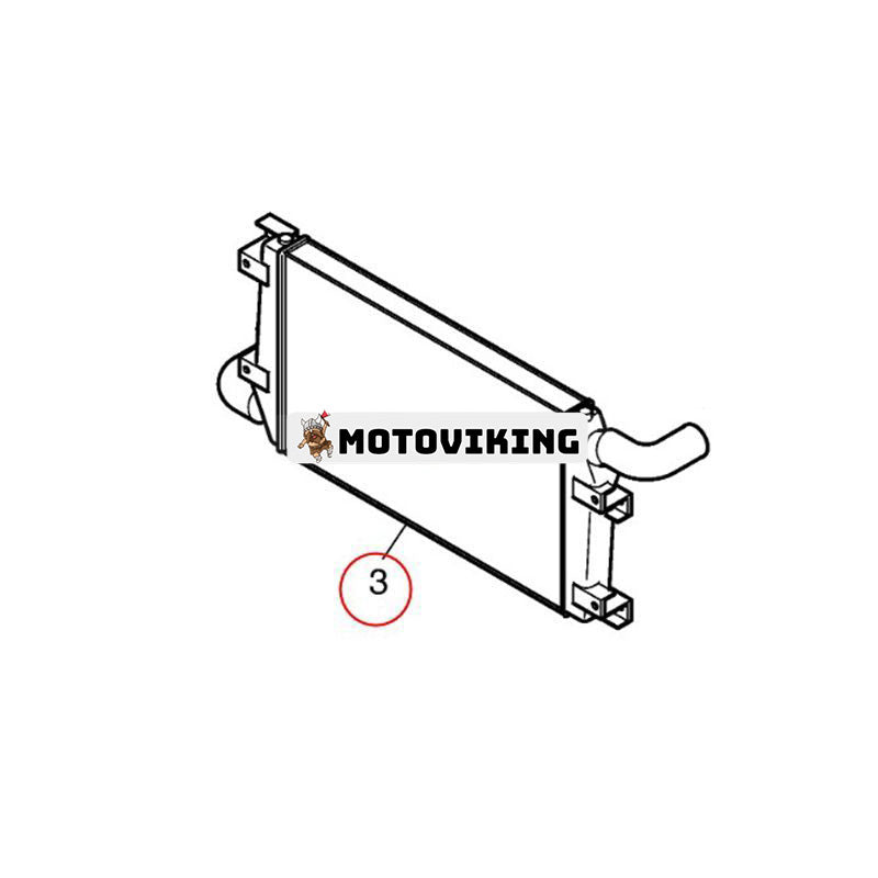 Intercooler K9001936 för Doosan grävmaskin DX420LC DX480LC DX520LC SOLAR420LC-V SOLAR470LC-V SOLAR500LC-V