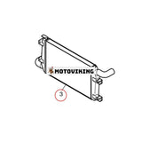 Intercooler K9001936 för Doosan grävmaskin DX420LC DX480LC DX520LC SOLAR420LC-V SOLAR470LC-V SOLAR500LC-V