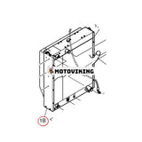 Oljekylare 21801251 för Komatsu Doosan Loader MEGA250-V TXL250-1.5
