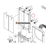 Vattentankkylare 440211-00299 för Doosan grävmaskin DX300LC-3 DX300LC-5