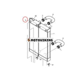 Vattentankkylare 440211-00300 för Doosan grävmaskin DX300LC-3 DX300LC-3DI