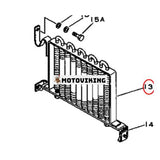 Oljekylare 113-49-21290 för Komatsu Loader D31Q-16 D31S-16 Bulldozer D31A-16 D31P-16 D31P-16A D31PL-16