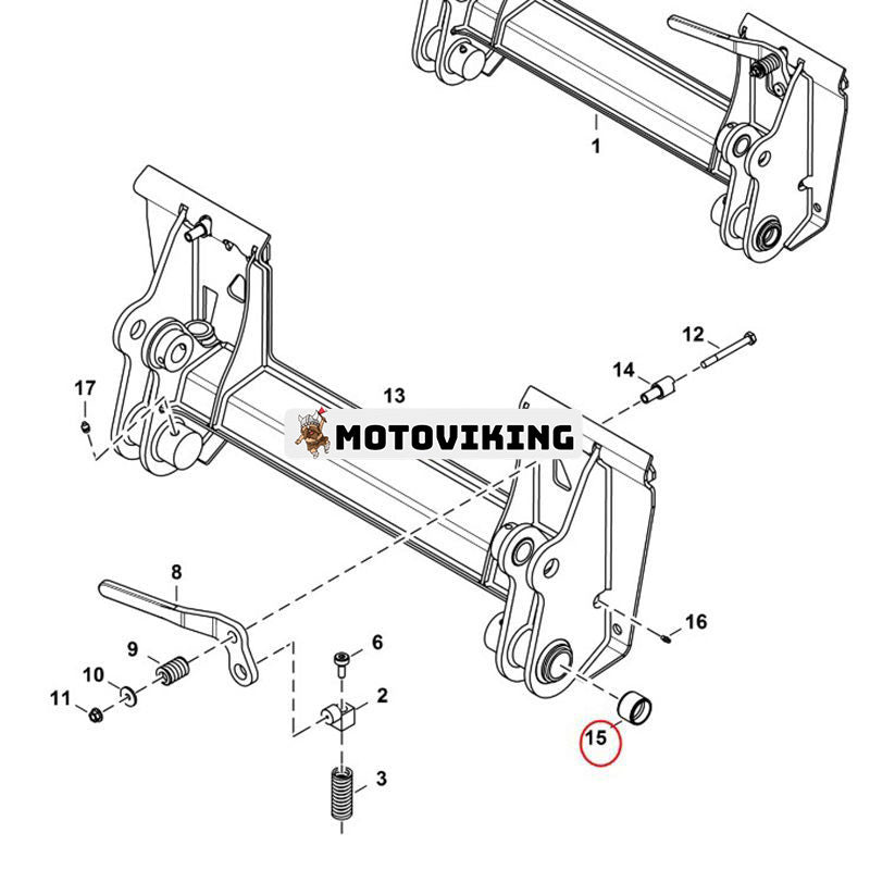 Bussning 7260733 för Bobcat Skid-Steer Loader S16 S18