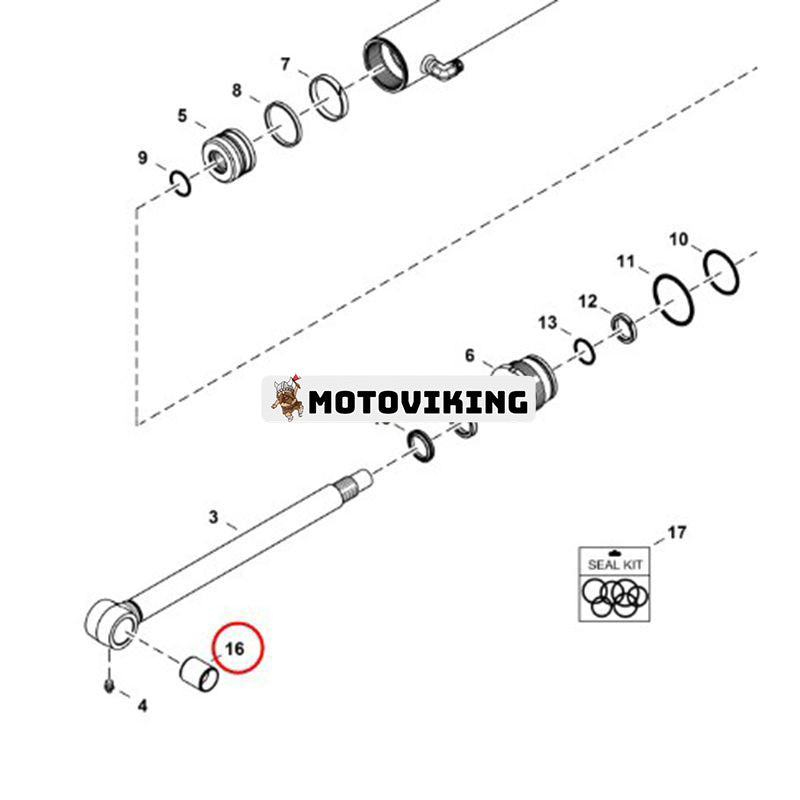 Bussning 7342430 för Bobcat Skid-Steer Loader S16 S18