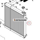 Vattentankkylare 7278071 för Bobcat minilastare S16 S18