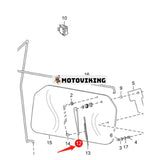 Torkararm 6676001 för Bobcat Loader 751 863 A220 A770 S100 S160 S300 S530 S590 S650 T110 T190 T300