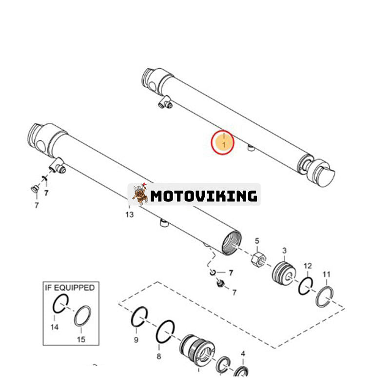 Hydraulcylinder 7114692 för Bobcat grävmaskin 319 321 323 324 DX17Z 319 DX19 E14 E16 E17Z E19 E20 E20Z