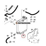 Hydraulisk oljekylare 7217467 för Bobcat grävmaskin E19 E20Z E20 E17Z E17 DX17Z DX19