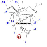 Generatorfäste 5-19711-031-2 för Komatsu Engine 6BG1