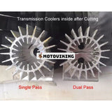 Universal 15" aluminium Dual Pass Transmission Trans-kylare med 1/4" NPT-koppling