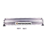 Universal 15" aluminium Dual Pass Transmission Trans-kylare med 1/4" NPT-koppling